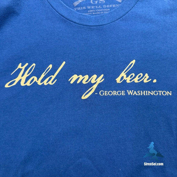 1129 Grunt Style Hold My Beer Tee - Size XL - Blue - Picture 5 of 7